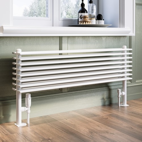 White horizontal floor - white,