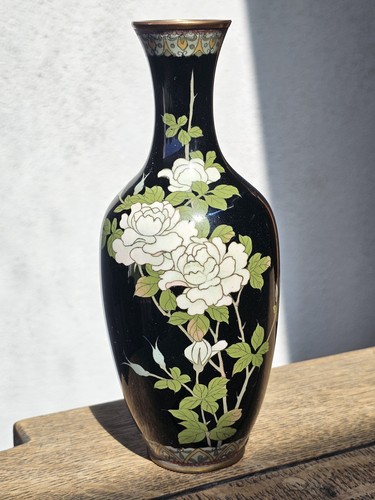 Japanese cloisonne vase - vase, mirror
