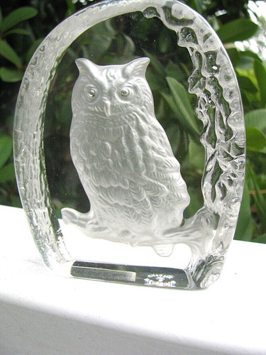 Wedgwood crystal owl - crystal,