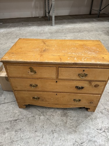 Antique victorian pine chest - antique,
