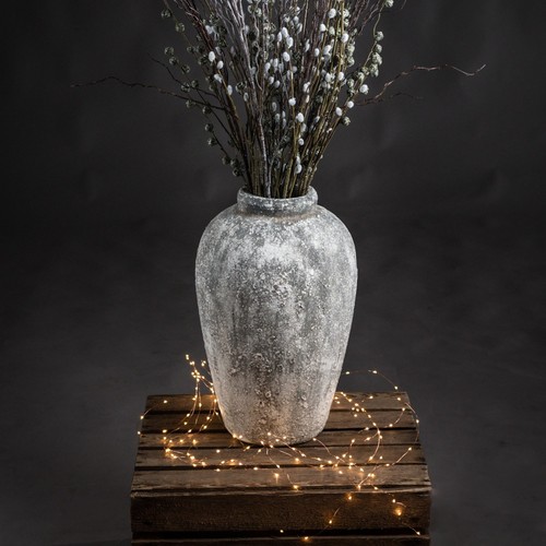 Large rustic ceramic vase - vase, 45cm