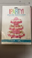 Cupcake Stand Cardboard Dessert stand for Party. 24 cupcakes. Pink. New