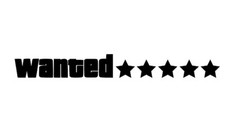 2x WANTED STARS VINYL STICKER