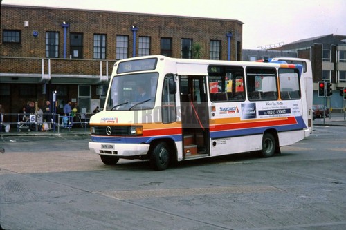 35mm slide sussex bus mercedes - slide,