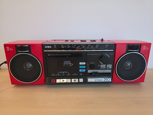 Vintage 1985 aiwa 250 radio - cs-250,