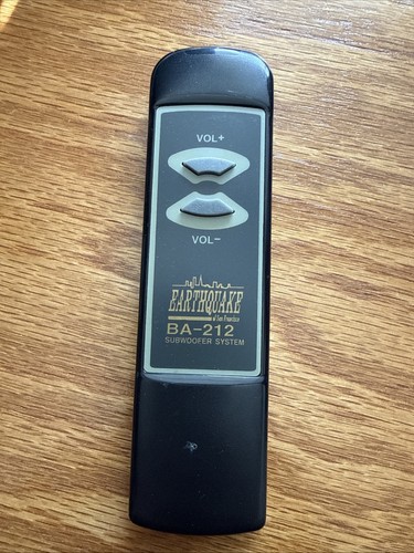Earthquake subwoofer remote - earthquake,