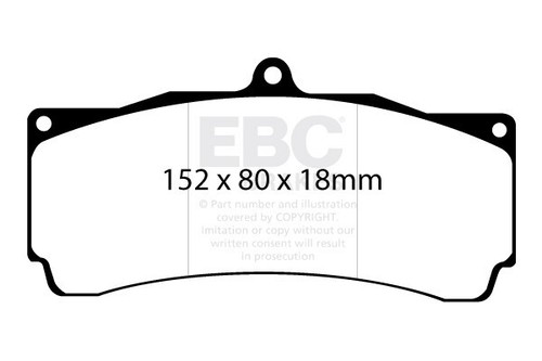 Ebc front redstuff brake - redstuff, pads
