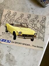 FIAT SPIDER 124 CAR BROCHURE