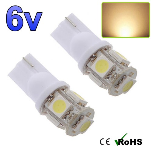 Warm white capless side - 6v,