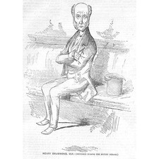 HENRY DRUMMOND MP English Politician - Antique Print 1855