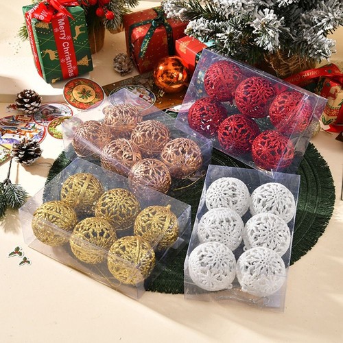 6pcs christmas glitter - glitter, balls