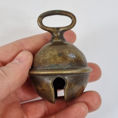 Antique 19thc bronze crotal - 19thc,