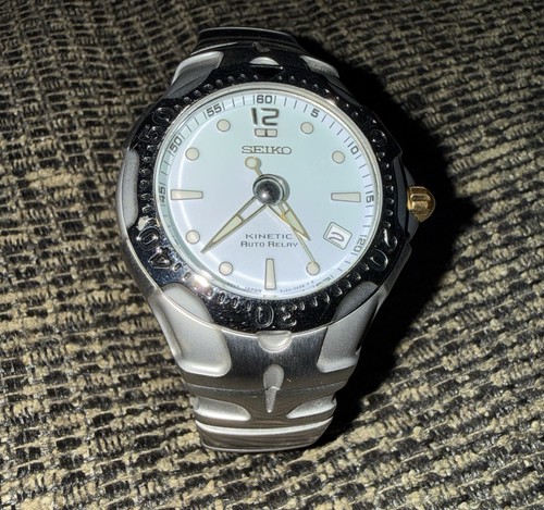 Seiko kinetic silver men - seiko, men's