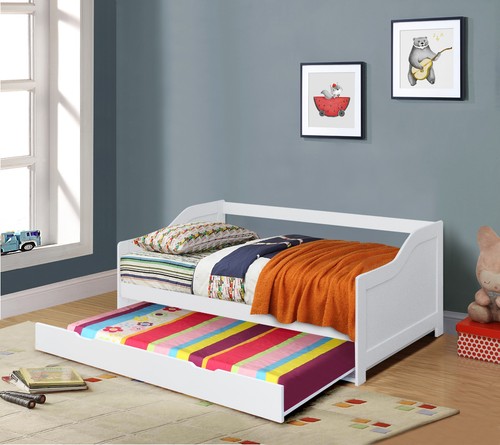 3ft wooden trundle bed - 3ft,