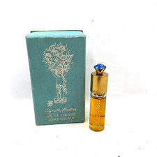 Vintage Elizabeth Arden Blue Grass Perfume Bottle 1950s with Contents Blue Stone
