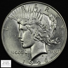 1926 D Peace Silver Dollar $1