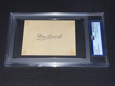 Stan Laurel Signed Cut PSA Slabbed Comedian Laurel & Hardy