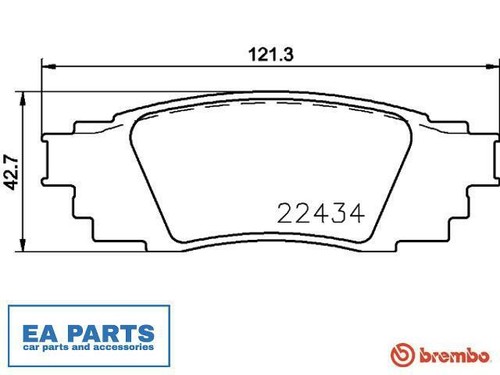 Brake pad set disc - brake, for
