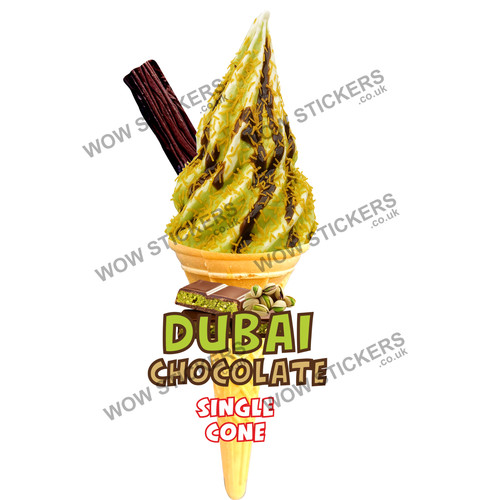 Ice cream van sticker dubai - cream,