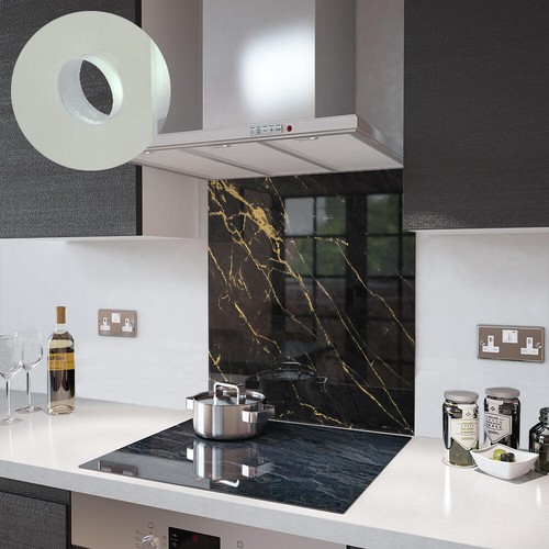 Glass splashbacks black - splashbacks, gold