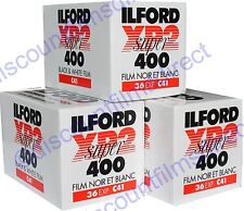 3 x ILFORD XP2 400 35mm 36exp C.41 PROCESS BLACK & WHITE FILM