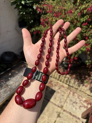 Vintage cherry amber bakelite - vintage,