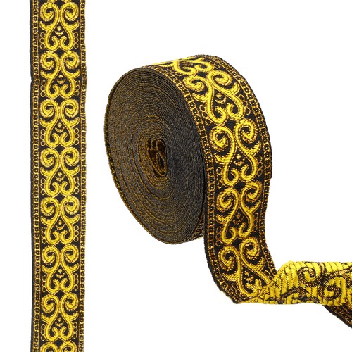 Jacquard ribbon palmette - ribbon,