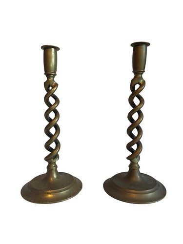 Large pair victorian brass - large,