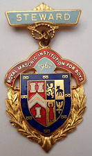 The Royal Masonic School for Boys Steward Medal 1962...