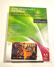 ADOBE CREATIVE SUITE 3 WEB PREMIUM UPGRADE WIN + A ACROBAT PRO 9 S/Ns BUNDLE!