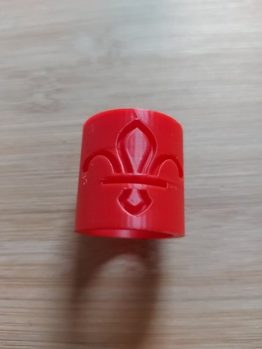 Scouting plastic red fleur - uk,