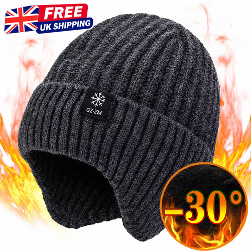 Men winter knitted - hat, warm