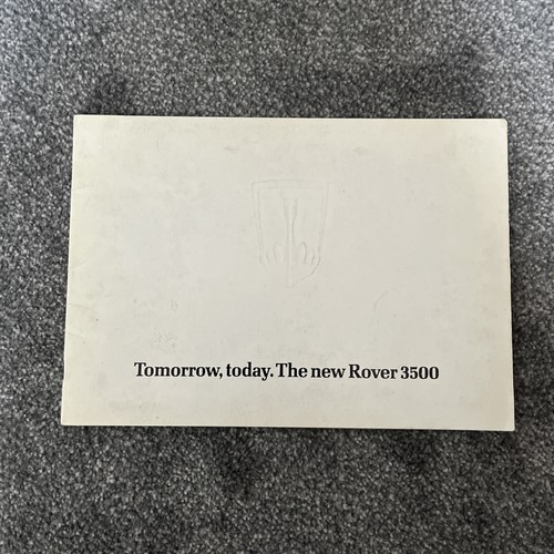 Rover 3500 sd1 launch brochure - sd1,