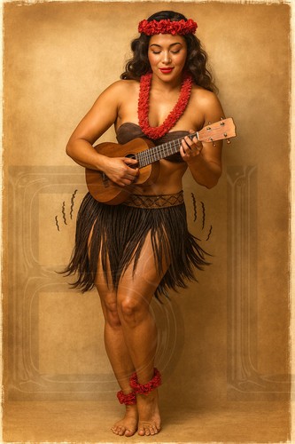 Sailor jerry hula girl - sailor, tattoo