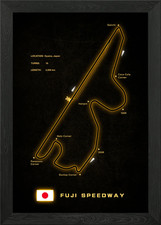 Fuji Speedway Circuit Framed
