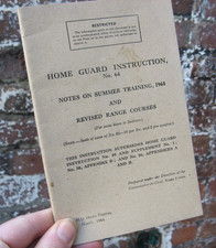 WW2 Home Guard Instruction No