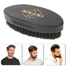 Palm Hair Beard Brush Mustache Boar Bristle Dark Wood Mens Boys Grooming Travel