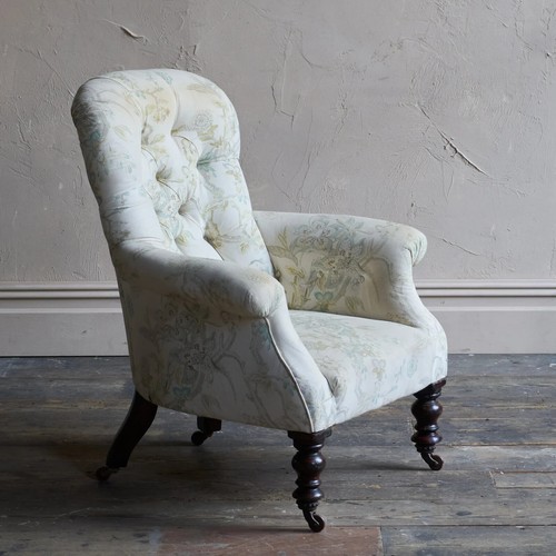 Antique spoon back armchair - spoon,