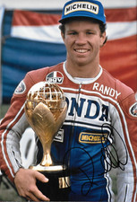 Randy Mamola SIGNED 12x8   HRC