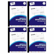 4 x Invoice Book With Carbon