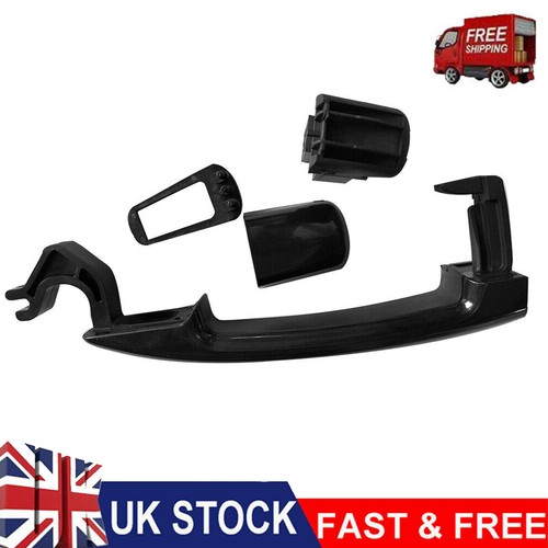 Black sliding side door handle - black,