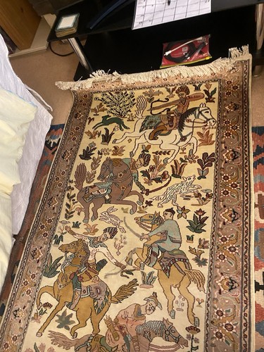 Vintage oriental hand - vintage, hand-knotted