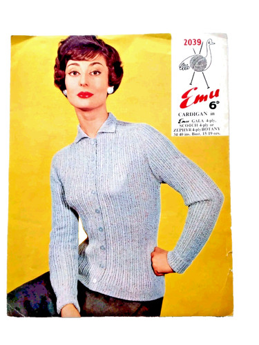 Emu knitting pattern - knitting, 2039