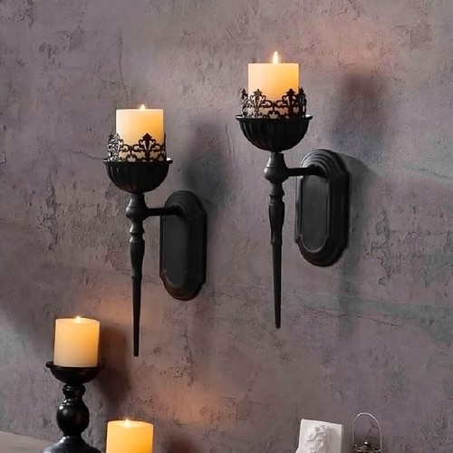 Wall mounted candle - candle, sconces