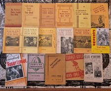Vintage Fartown (Huddersfield) Rugby League Year Book Lot + Extras - VG