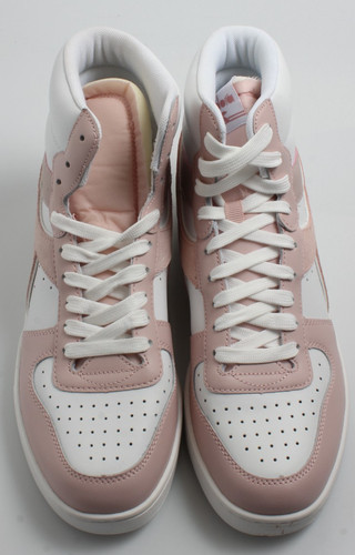 Diadora white peach trainers - diadora, white/peach