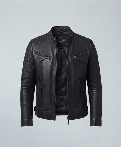 Men cafe racer biker genuine - racer,