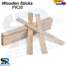 Wooden Paint Stir Sticks 300 x 25mm Plain Paint Paddles for Mixing Paint 20 pack