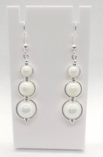 WHITE AB PORCELAIN BEADED HOOK