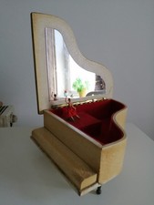 Vintage Reuge Piano Jewellery Box – Ballerina Music Box (Spare/Repair)